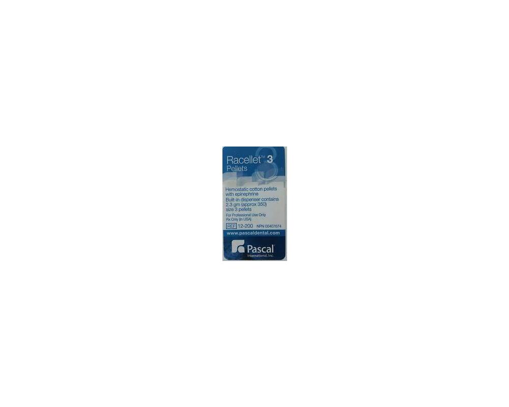 Retrax Hemostatic Pellets Racellet w/Epi 3 Green 350/Pack 12200