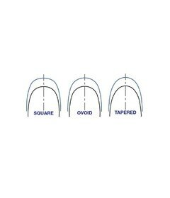 100 Packs Dental Orthodontic Super Elastic Niti Arch Wire Rectangular 3 Forms