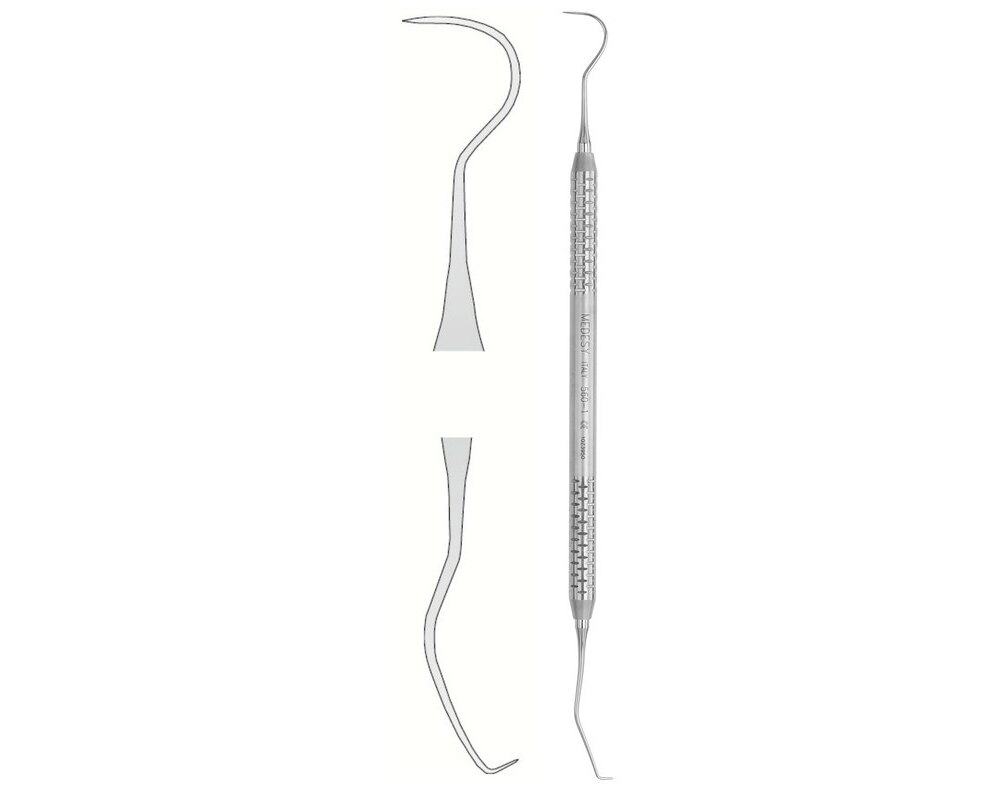 Medesy 560/1 Stainless Steel Double-Ended Explorer 23/17 | 560/1