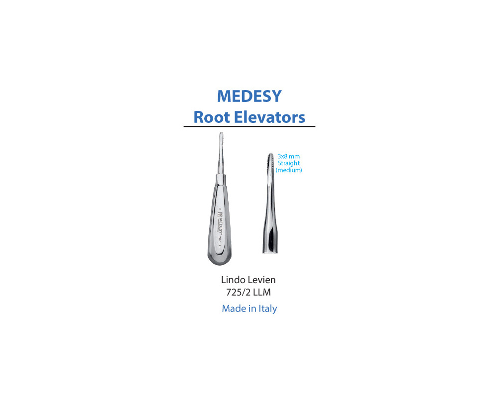 LIFTANT 2本セット Medesy 725/2 LLM Lindo Levien Root Elevator 3x8mm (Medium