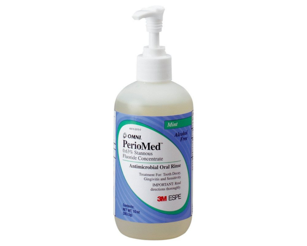 3M PerioMed 0.63 Stannous Fluoride Oral Rinse, 12105M, Mint Flavor, 1