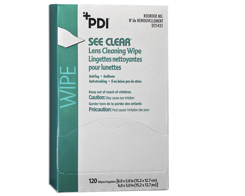 See Clear Eye Glass Cleaning Wipes 120/bx | D25431 | Supply Clinic