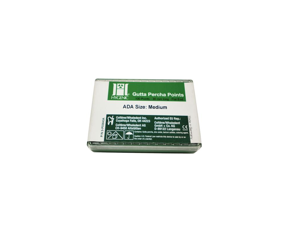 Gutta Percha Points 20/Pk Medium 5Vls/Bx | H01226 | Supply