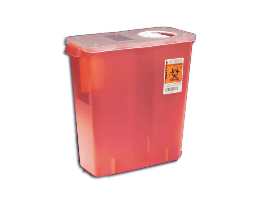 Sharps Container Mailbox-Style Lid 2 Quart | 85021 | Supply Clinic