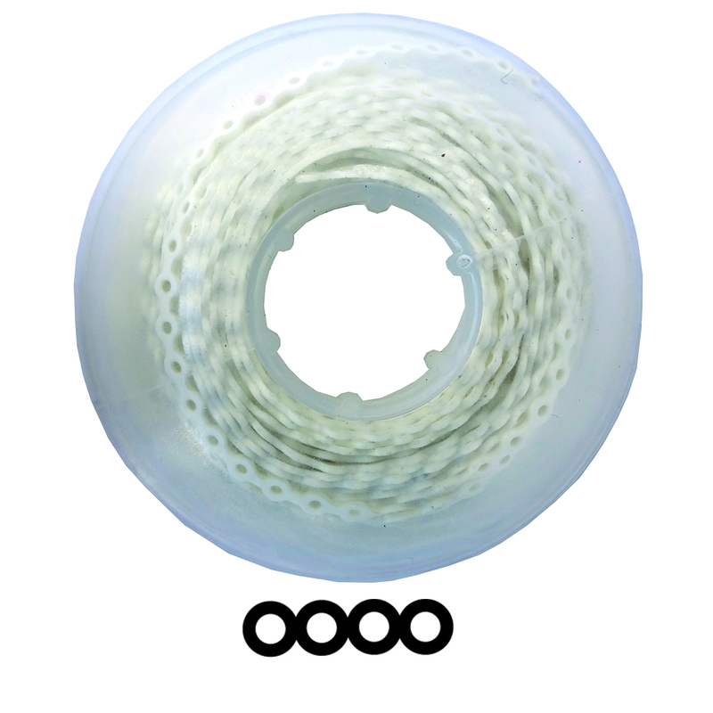 WHITE Elastic Power Chain Continuous Filament 15 ft Supply Clinic