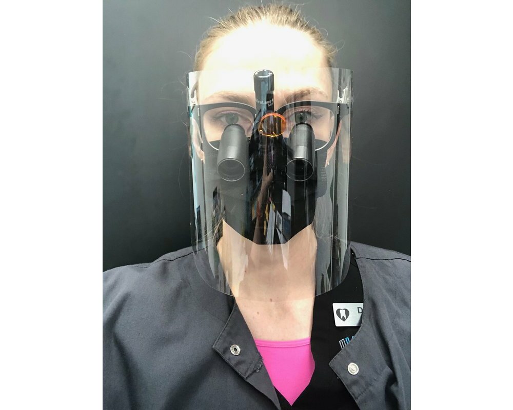 ProTex Extra Wide Face Shield For Magnifying Loupes Supply Clinic