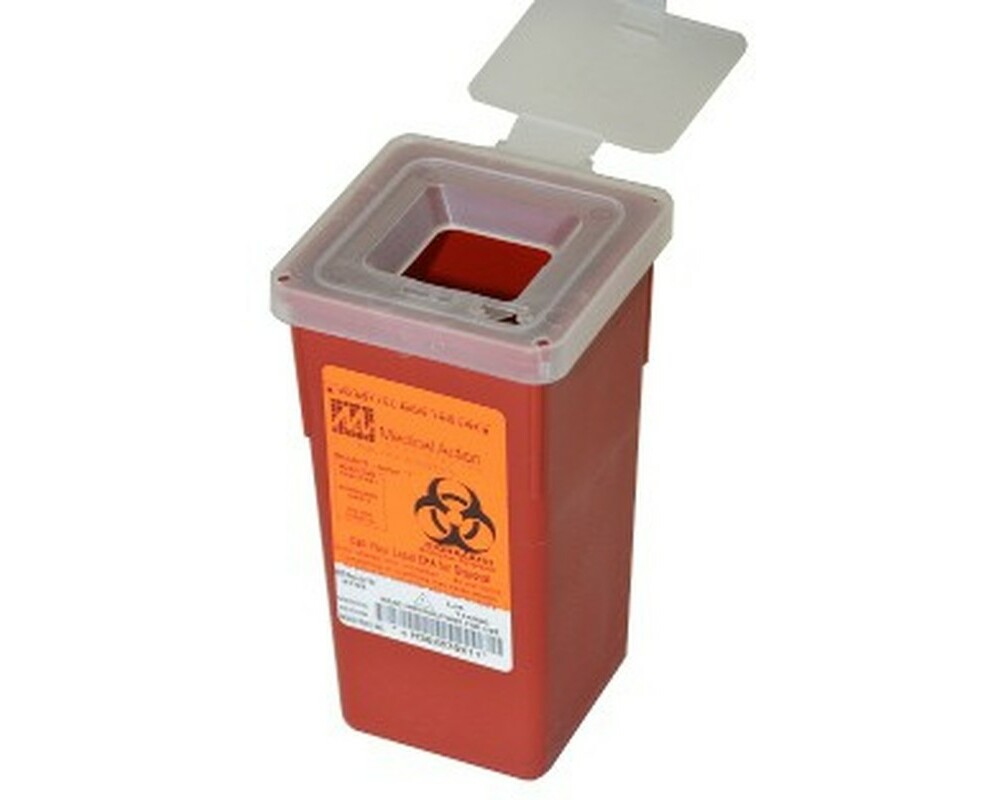 Medegen 1 Quart Red Sharps Container Supply Clinic