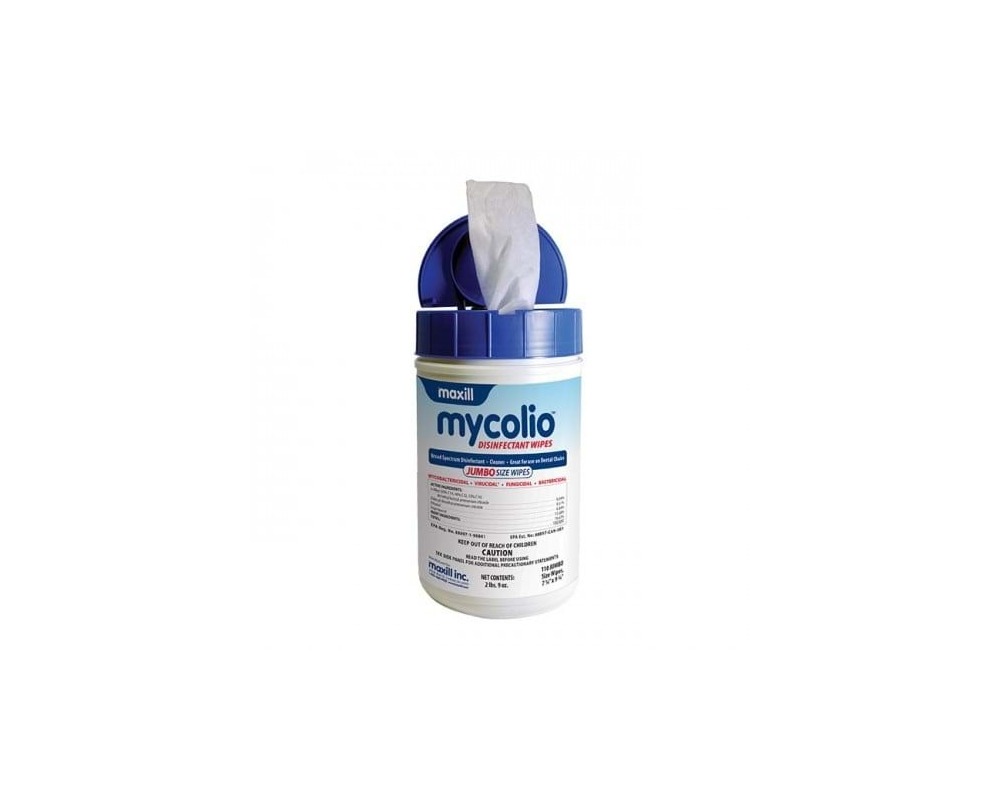 MYCOLIO DISINFECTANT WIPES 6 X 7" 160/TUB Supply Clinic