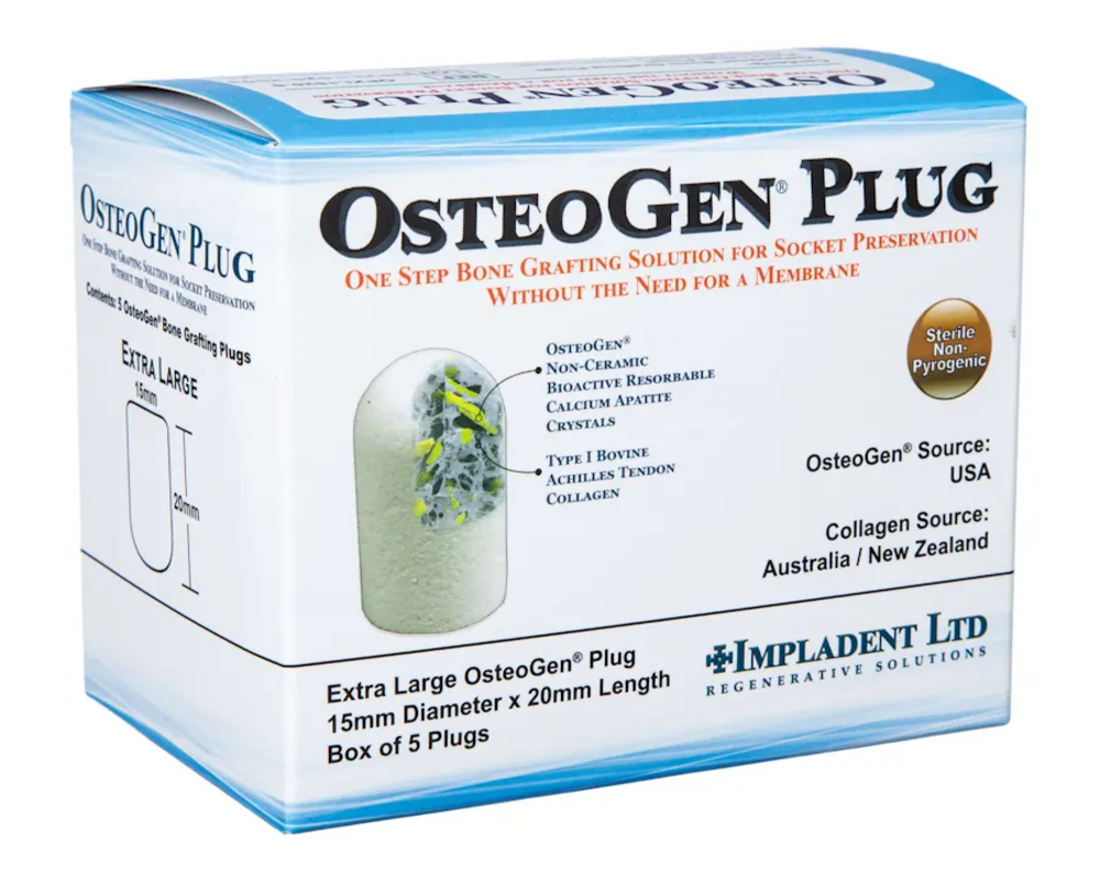 og cell-e-cel - it's on crackin オリジナル盤 OsteoGen Plug Extra Large 15x20mm 5/box | OPXL1520-5 | Supply Clinic