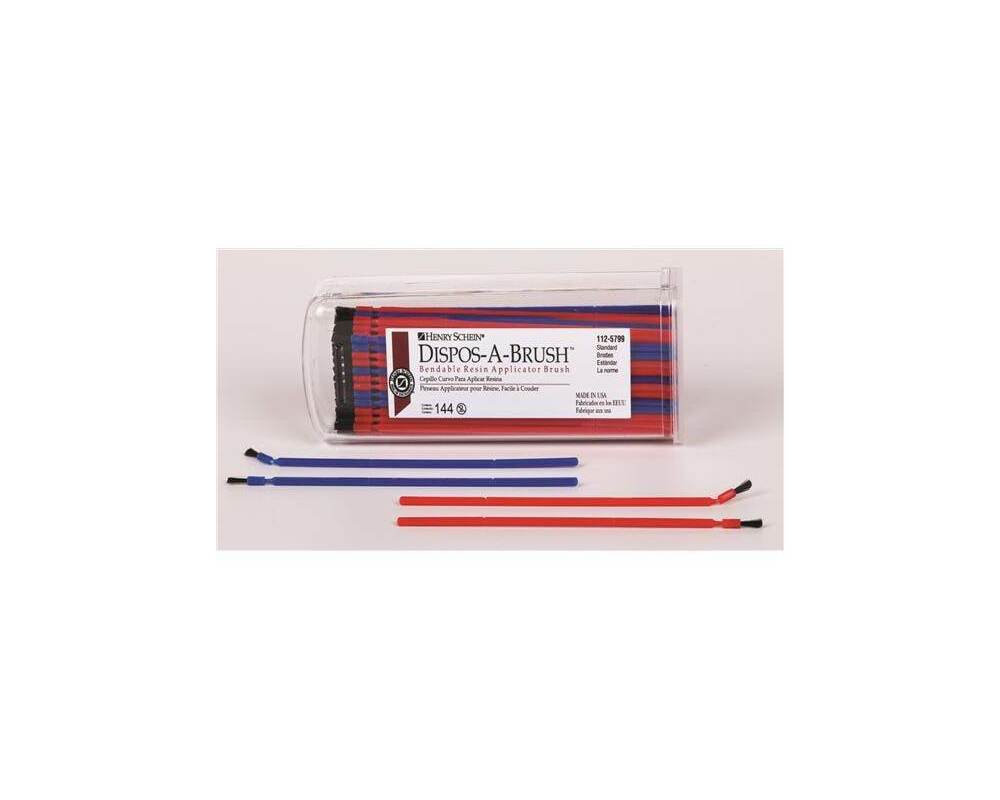 DisposaBrush Disposable Brushes Standard Bristles Assorted 144/Bx Supply Clinic