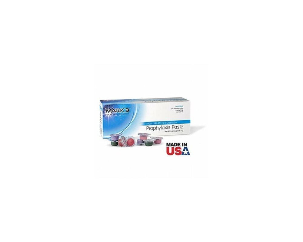 MARK3 Prophy Paste Coarse Assorted 200/pk Supply Clinic