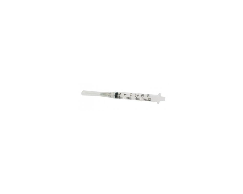 BD LuerLok 3mL Syringe/Needles 22ga x 1" 100/Box Supply Clinic
