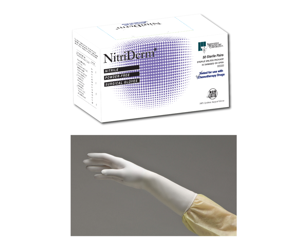 VANNER 5CEAN：V Nitriderm Nitrile Sterile Surgical Gloves 50pr/Bx Size 8.0