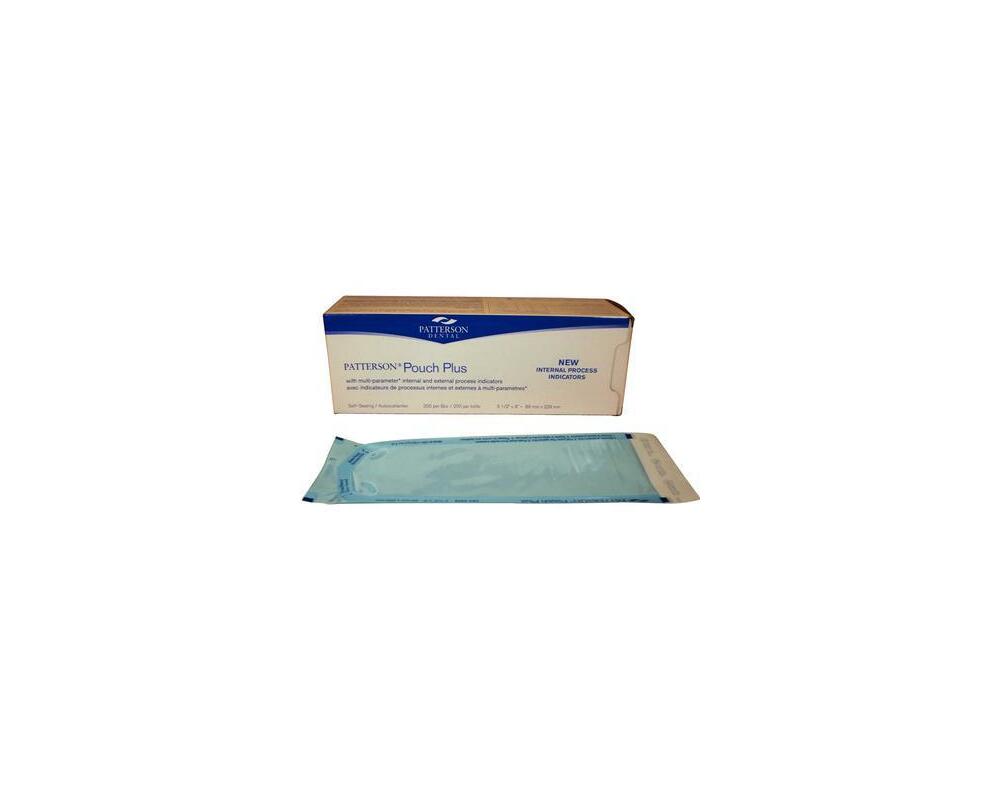 Patterson Pouch Plus Sterilization Pouches. 31/2" x 9", 200/Pkg 084