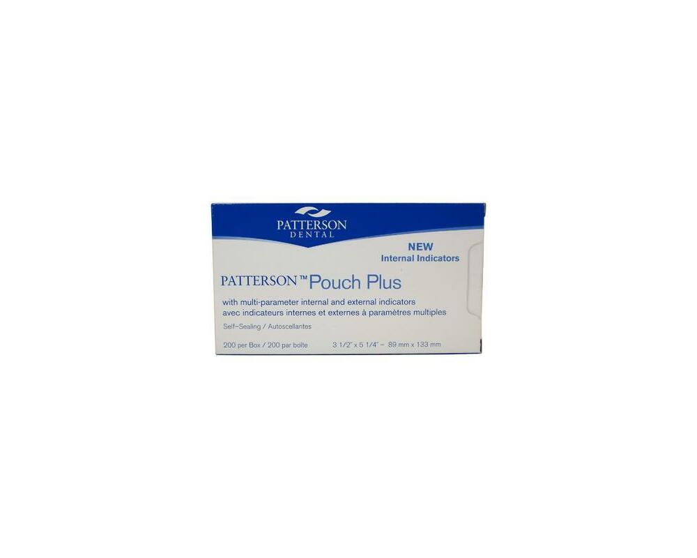 Patterson Pouch Plus Sterilization Pouches. 31/2" x 51/4", 200/Pkg