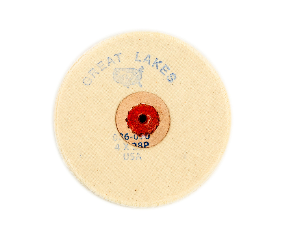 Leather Center Rag Wheel 4" Diameter 490 Supply Clinic