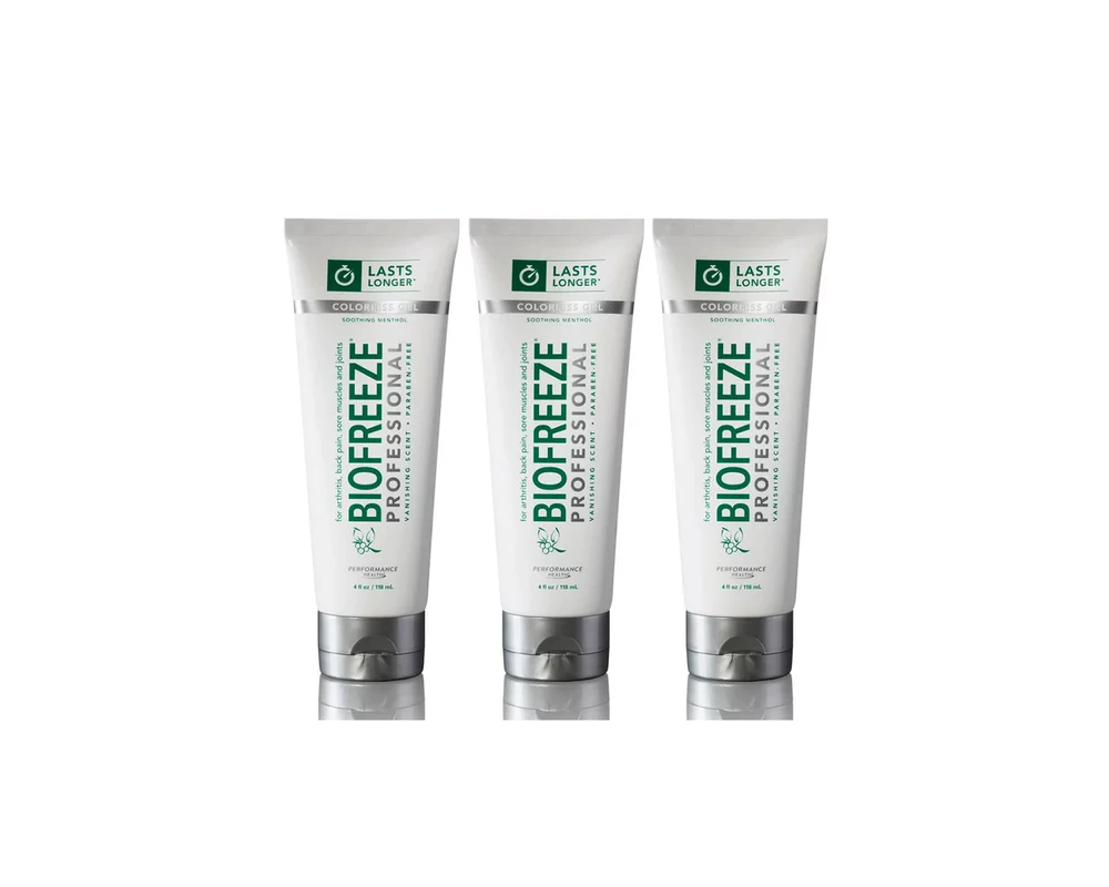 Biofreeze Professional Pain Relief Gel, 4 oz - 3 Tubes | Supply Clinic