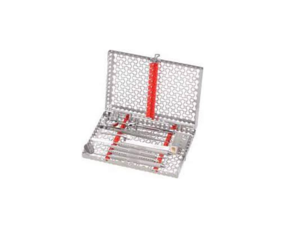 IMS Signature Cassette Small 10 Inst Red Rails | IM5100RAIL | Supply Clinic
