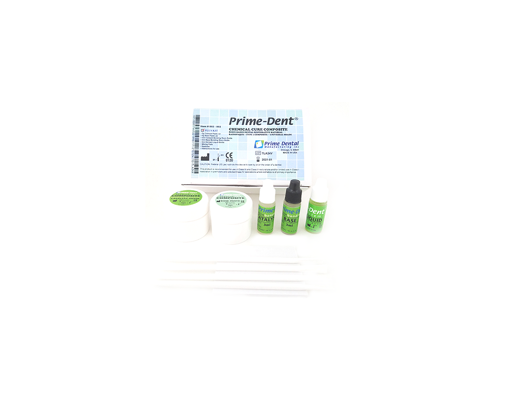Prime-Dent Chemical Cure Composite 5/5g with Bonding Kit | 002-002 