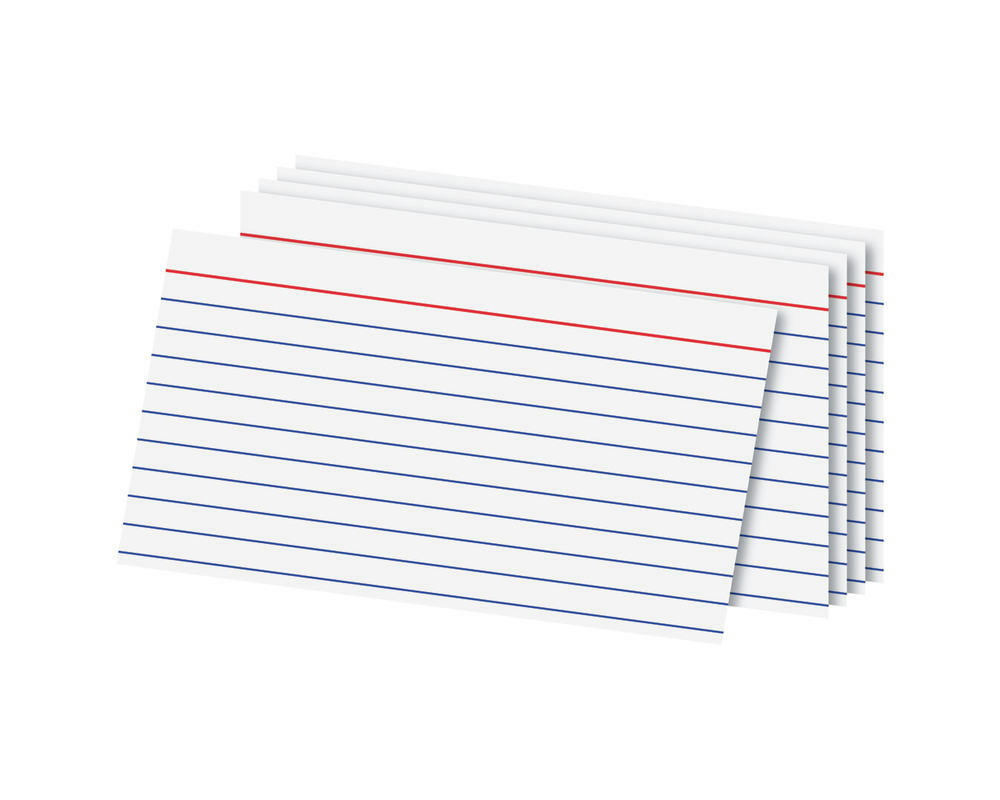 Office Depot Brand Index Cards, 3in x 5in, Ruled, White, 100 | Supply ...