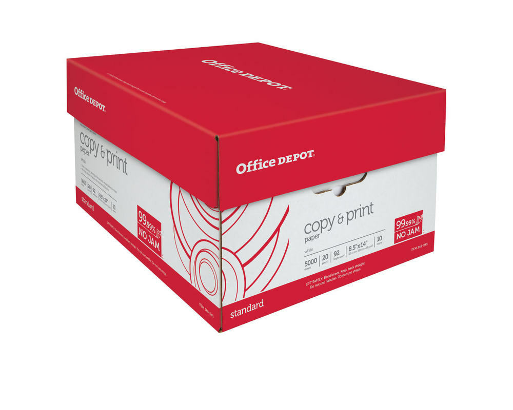 Office Depot Brand Multi-Use Print & Copy Paper, Legal Size (8 1/2in X ...