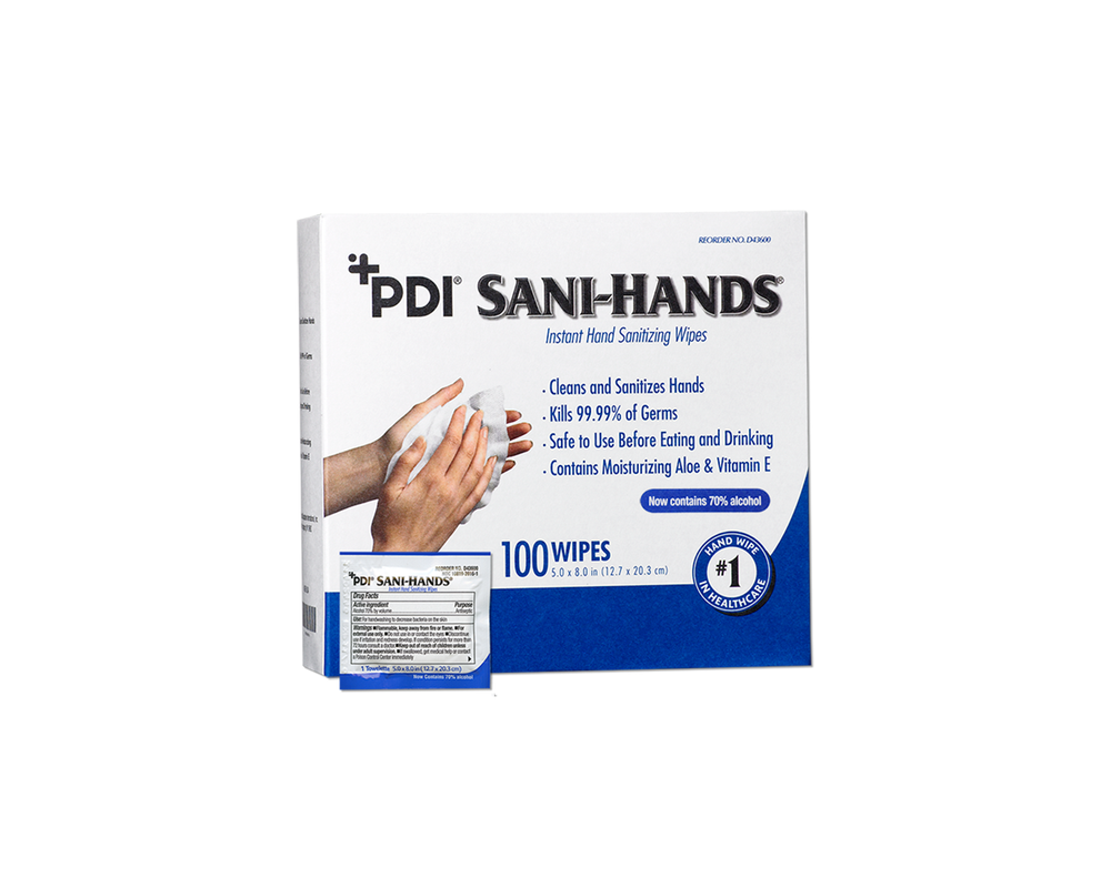 SaniHands Instant Hand Sanitizing Wipes D43600CS Supply Clinic