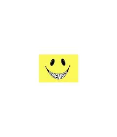Reminder Personalized Postcards, 100/Pkg, Remember Smiley Face, 6