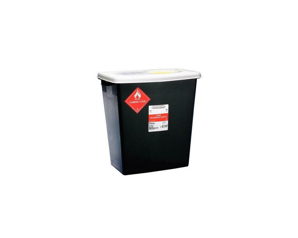 SharpSafety RCRA Hazardous Waste Containers, 12 Gallon, Sliding Lid