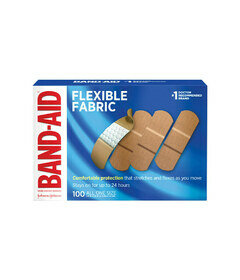 Band-Aid Brand Flexible Fabric Adhesive Bandages, All One Size