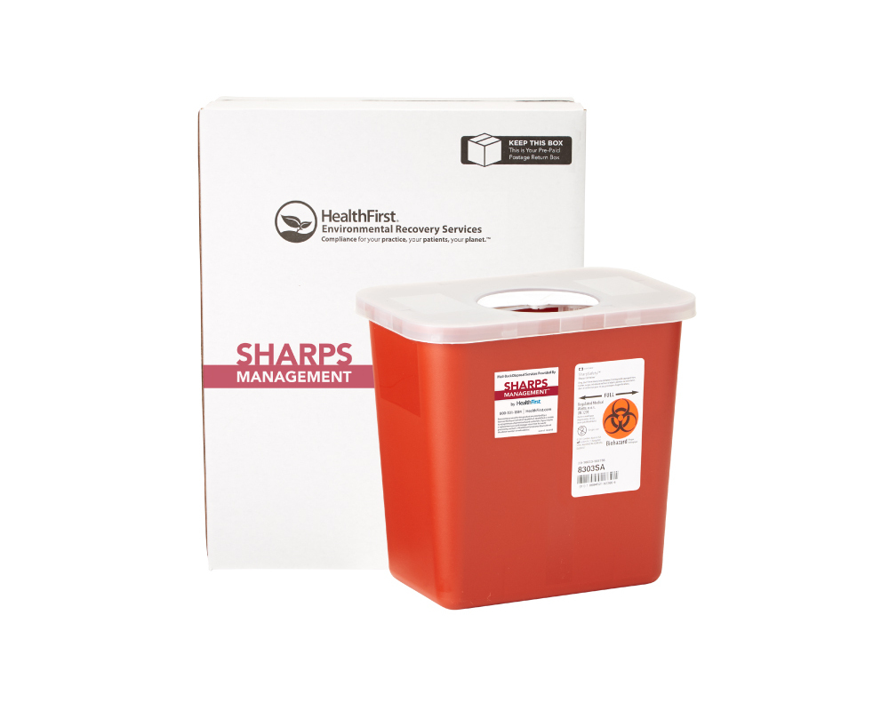 HealthFirst Sharps Management Mailback Kit 5 Quart Ea Supply Clinic