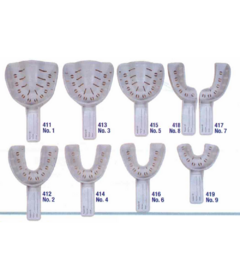Dental Impression Trays With Rim Lock - Upper Medium 100 Count Disposable Trays