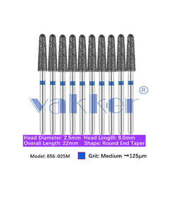 Round End Taper 856-016 NeoDiamond 25/Pack | Practicon Inc