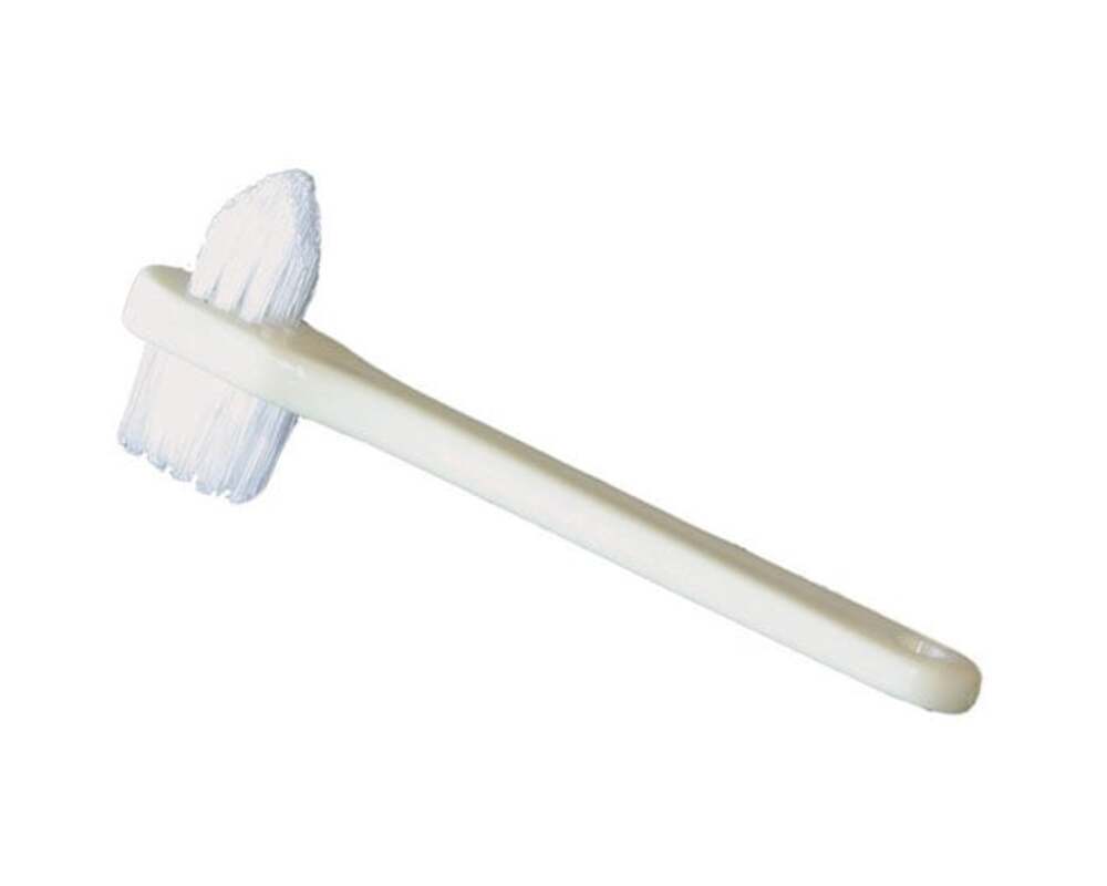 DawnMist Denture Toothbrush, Two Sided with Large/Small Brush Heads ...