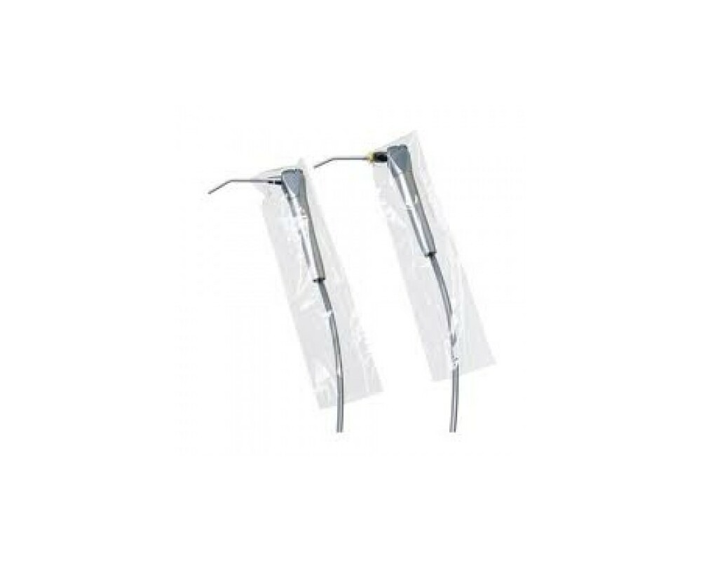 JMU Dental Air Water Syringe Sleeves – 2500 Pack – Blue Plastic Protective Barriers (2.5" X 10")