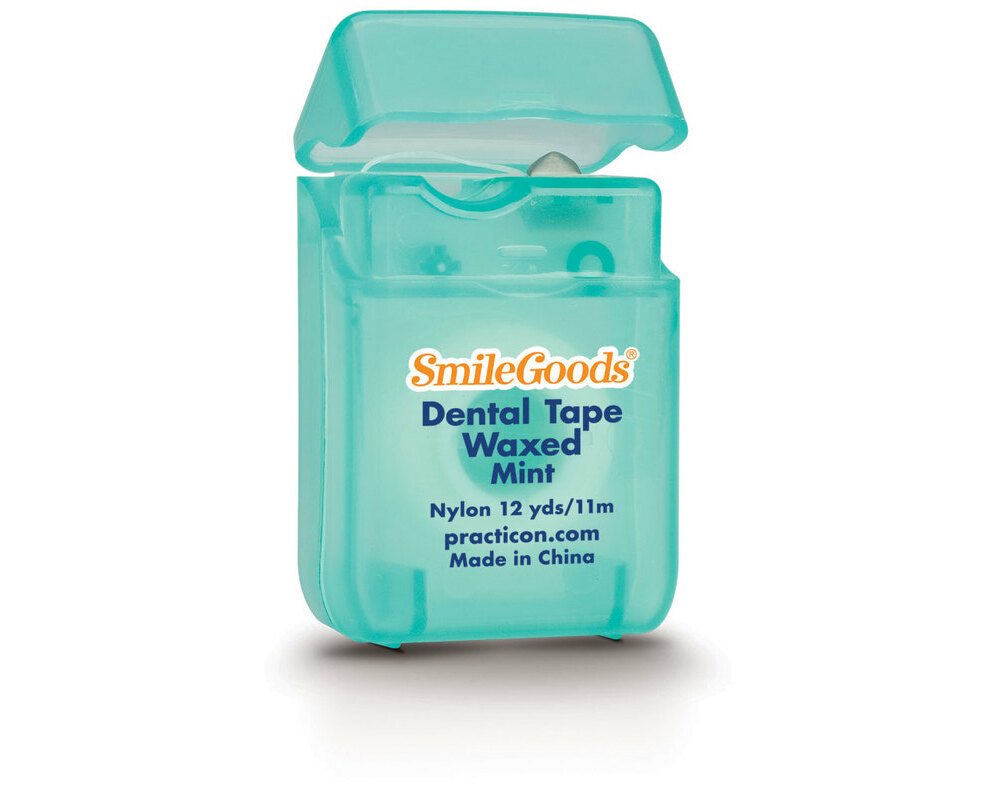 SmileGoods Mint Waxed Dental Tape | FL-655 | Supply Clinic