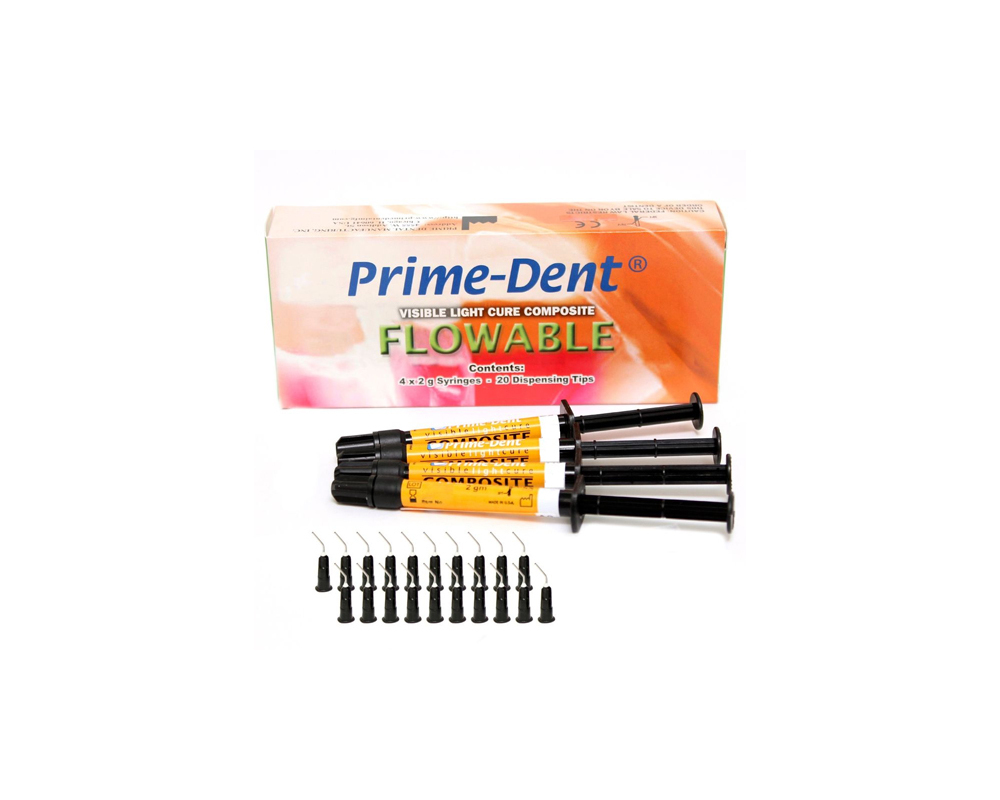 PrimeDent VLC Flowable Composite Kit 4 x 2g Syringes, A2 Supply Clinic