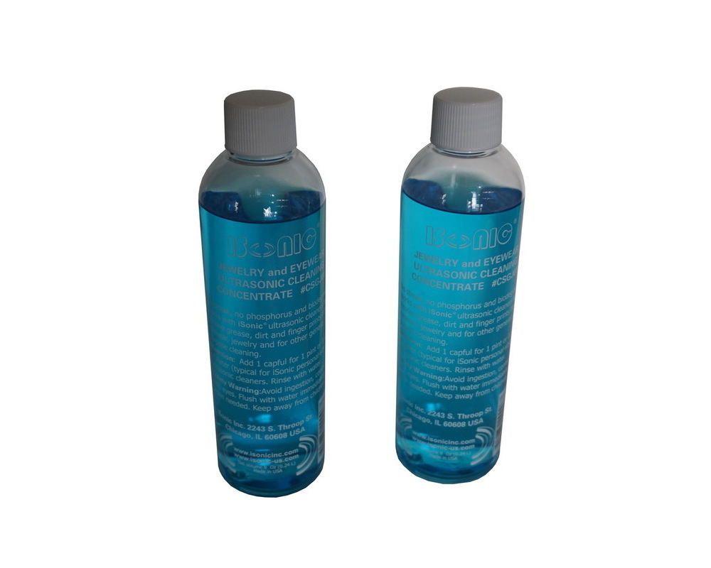 iSonic CSGJ018oz, Jewelry/Eyewear Cleaning Solution Concentrate 2pk Supply Clinic
