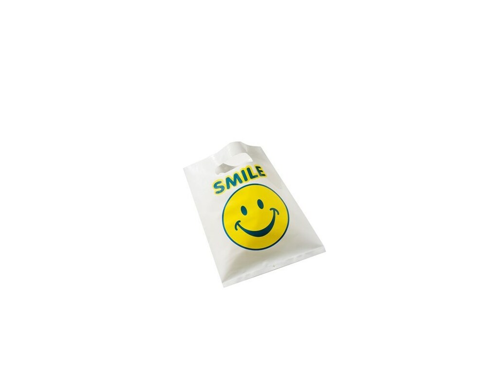 Smiley face plastic bag online