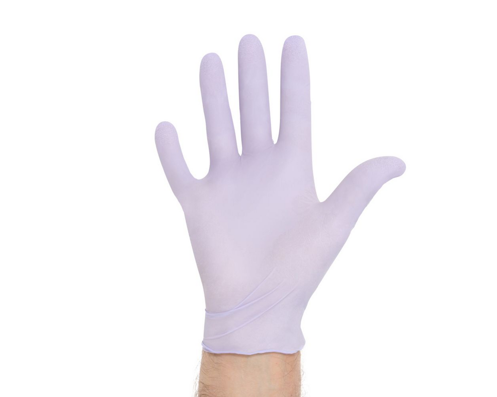 Lavender Nitrile Exam Gloves Nitrile LF PF Small NS 250/Bx | 52817